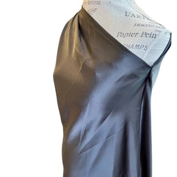 RENEE C. Women's One Shoulder Scarf Satin Midi Dress Small NWT - Picture 4 of 5